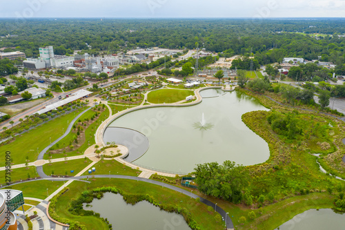 Aerial photo Depot Park Gainesville FL