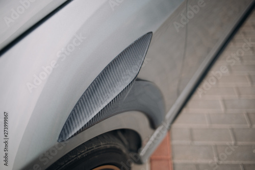 Modern car carbon fender tuning