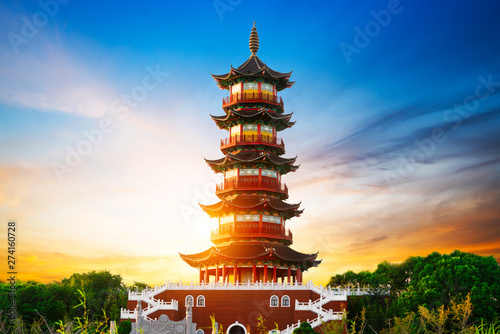 Giant Wild Goose Pagoda in the Morning, Xi'an, China