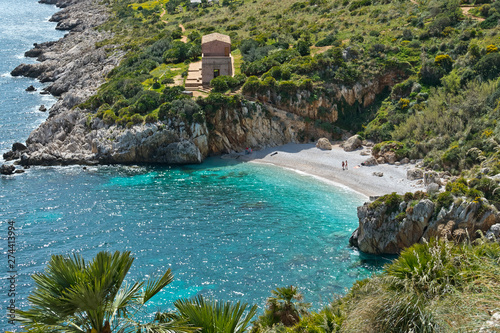 Cala Tonnarella dell'Uzzo in the Oasi dello Zingaro natural reserve, San Vito Lo Capo, Sicily