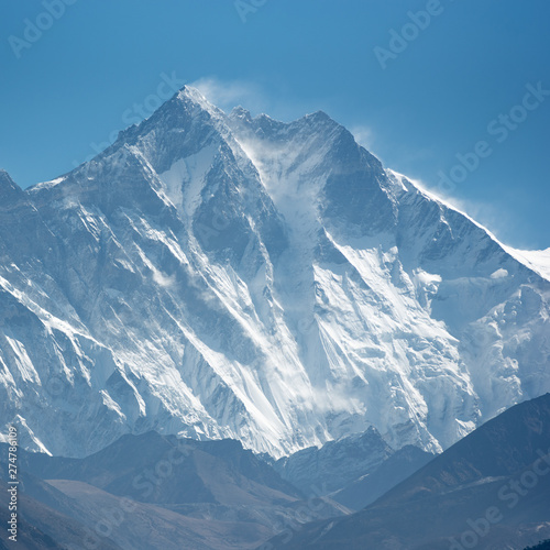 Mt Lhotse on sunny day