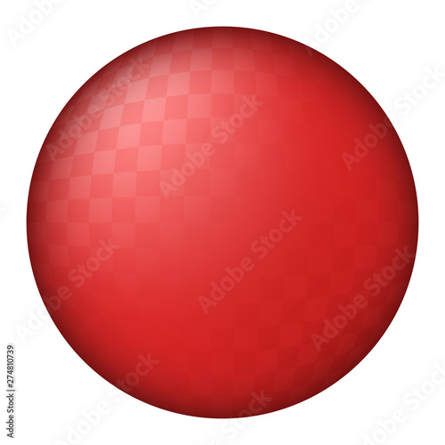 red kickball dodgeball ball vector illustration icon symbol graphic