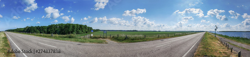 Panoramic Flat Dutch Landscape