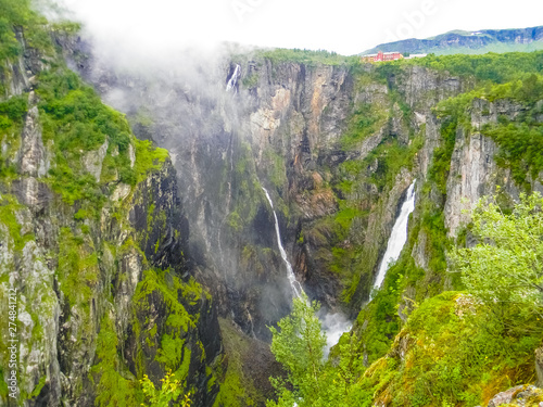 Voringfossen waterfalls in Norway