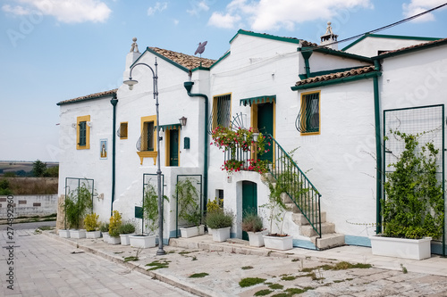 Typical old town houses. Spinazzola, Apulia region, Italy