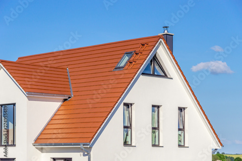 house with red tiled roof