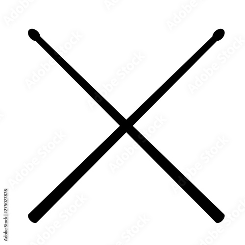 drum sticks icon on white background. flat style. Drumsticks icon for your web site design, logo, app, UI. drum sticks symbol. drum sticks simple sign.
