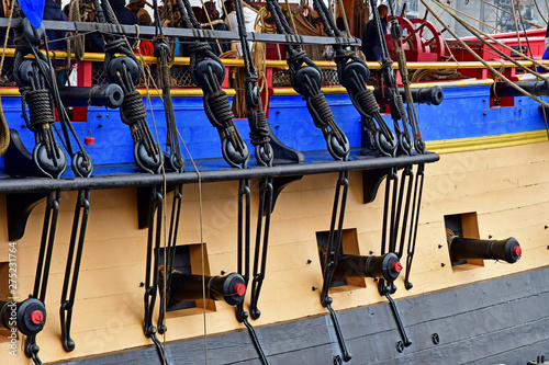 Rouen, France - june 10 2019 : the Hermione in Armada de Rouen