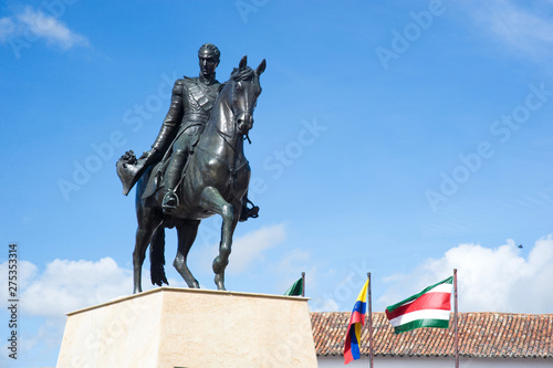 Tunja, Boyacá, Colombia. 19 August, 2009: Monument to Simón Bolívar