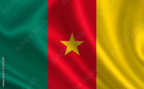 An image of the flag of the Cameroon. Series "Africa"