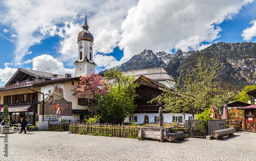 Garmisch-Partenkirchen in Bavarian Alps.