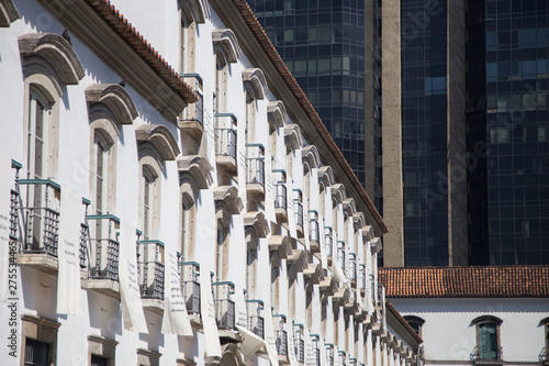 Paço Imperial, Rio de Janeiro: the contrast between colonial and modern architecture buildings