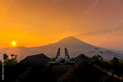 Views from the Pura Lempuyang Luhur 'Gates of Heaven' temple in Bali, Indonesia