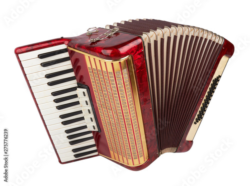 Retro accordion isolated