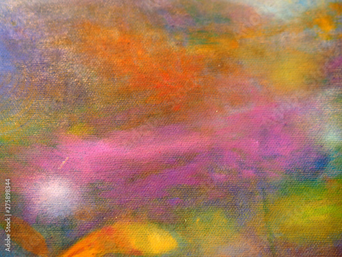 hand draw colorful oil paint abstract background.