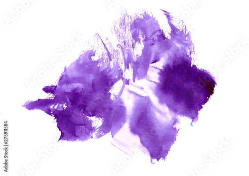 watercolor abstract strokes with purple shades.High resolution banner