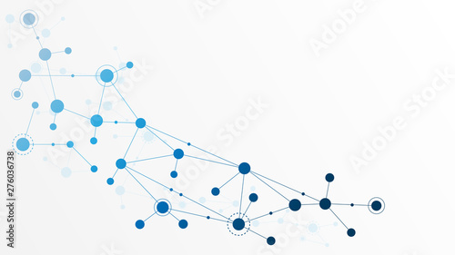 Abstract geometric connect lines and dots.Simple technology graphic background.Illustration Vector design Network and Connection concept.