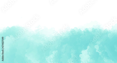 Blue watercolor background for your design, watercolor background concept, vector.