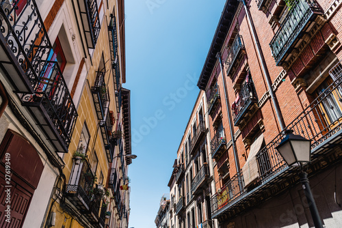 Cityscape of Malasana district in Madrid