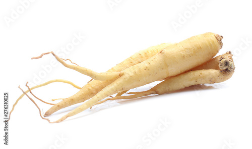 Ginseng isolated on the white background