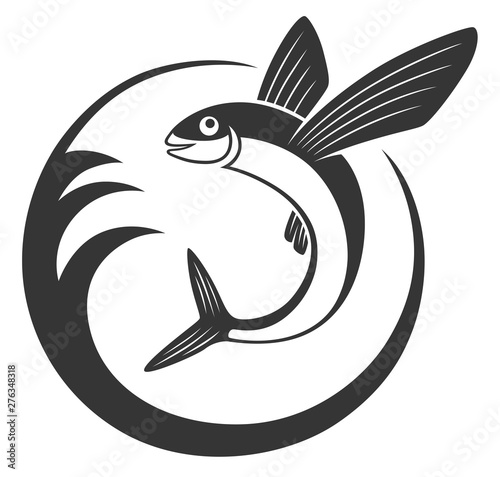 Flying fish icon