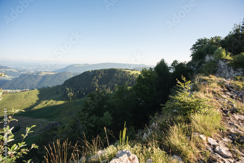 View from Vogelberg in Switzerland, Canton of Solothurn, Jura mountains