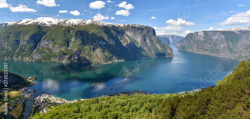Aurlandsfjord from Stegastein Viewpoint, NORWAY