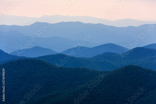 View of Smoky Mountains from Blue Ridge Parkway