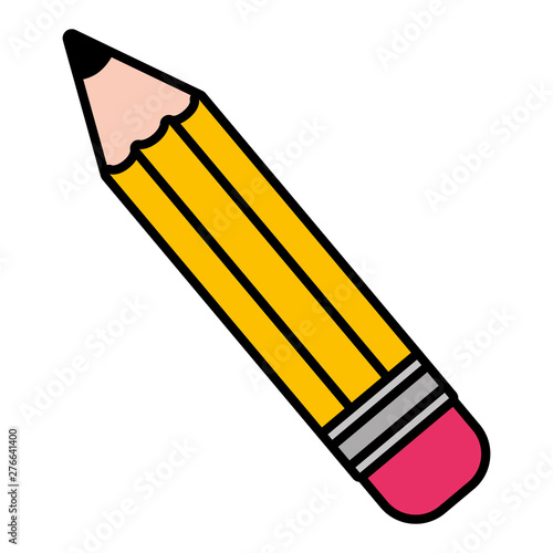 pencil supply school on white background