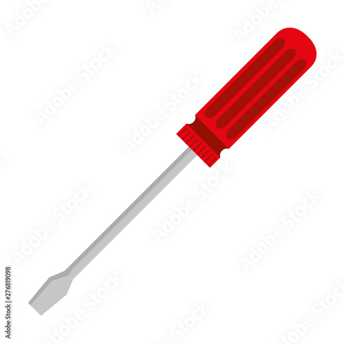 screwdriver metal tool isolated icon