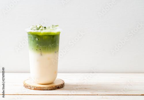 iced matcha latte green tea