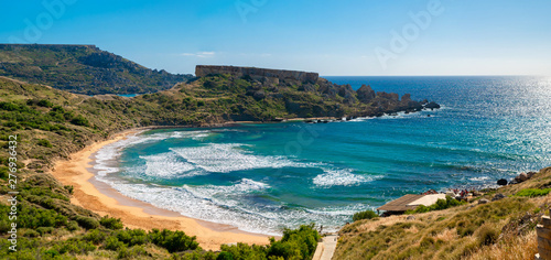 Maltese beach. Seashore of Malta.