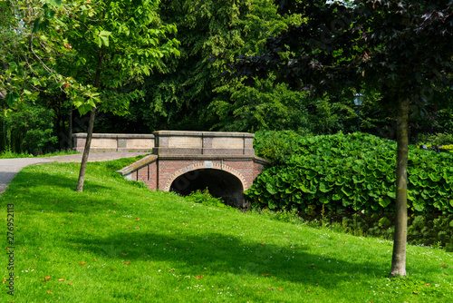 Bridge in public park of Kampen, The Netherlands