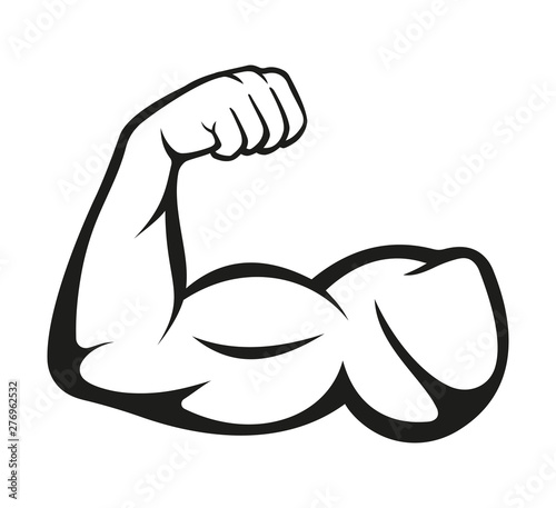 Biceps. Muscle icon. Vector