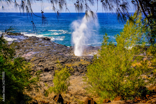 blowhole at shoreline