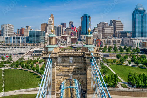 Aerial Photo of the Cincinnati Ohio Skyline