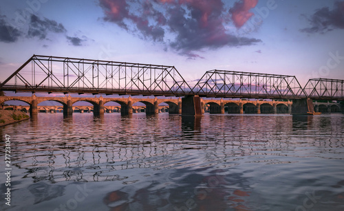 Walnut Street Bridge - Purple Sky