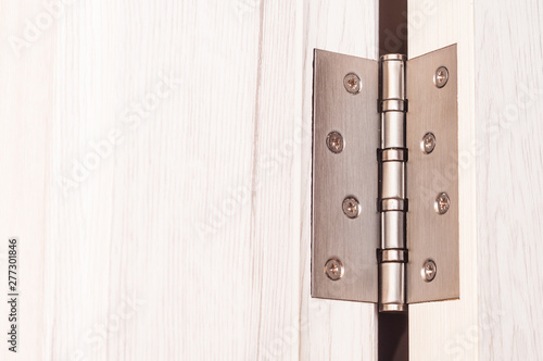 Door hinges. Hinges for wooden doors in the interior