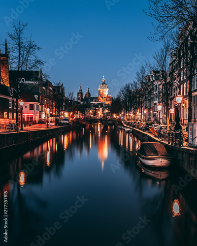 canal at night