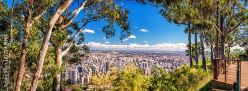 Panorama of Belo Horizonte Cityscape Buildings Seen from mangabeiras park viewpoint