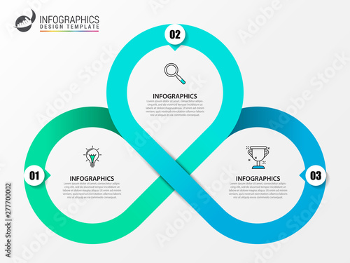 Infographic design template. Creative concept with 3 steps