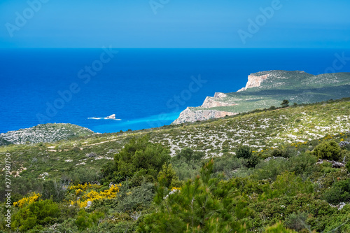 Panoramic view of the cliffs near Navaggio Beach