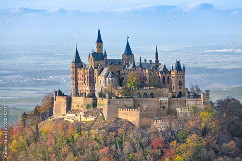 Hohenzollern Castle in the autumn, Germany