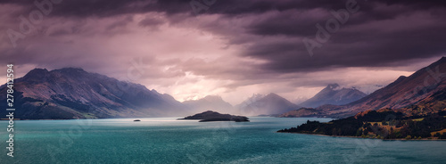 Burza nad Glenorchy, Otago Środkowe - Wyspa Południowa Nowej Zelandii