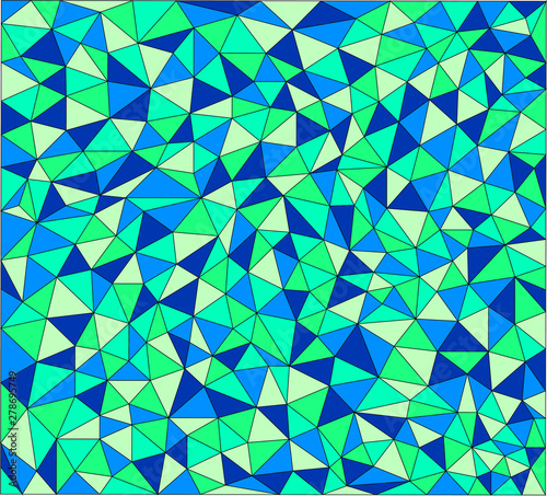 Blue and green wallpaper mosaic texture