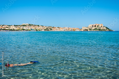 Plage de Calvi beach, in Corsica, France
