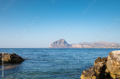 View of Monte Cofano seen from the cliffs of Bonagia - Trapani