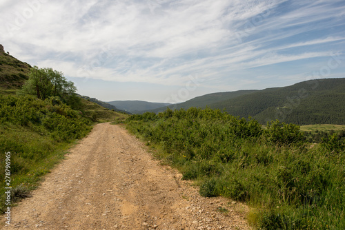 Valdelinares mountains in summer a sunny day