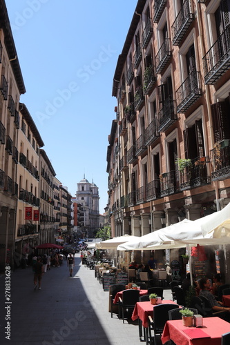 Rue commerçante à Madrid, Espagne