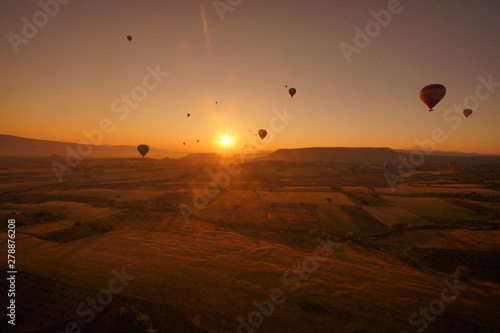 Wschód słońca, Kapadocja lot balonem